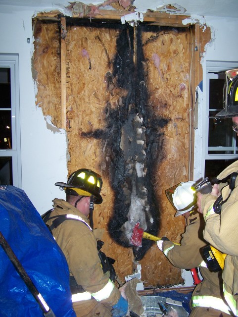 Wall Fire, Harison City, 4/1/07