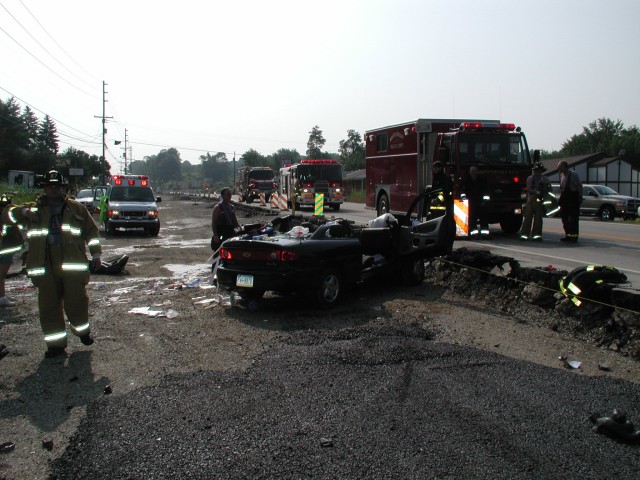 Wreck w/entrapment Route 22 07/30/06