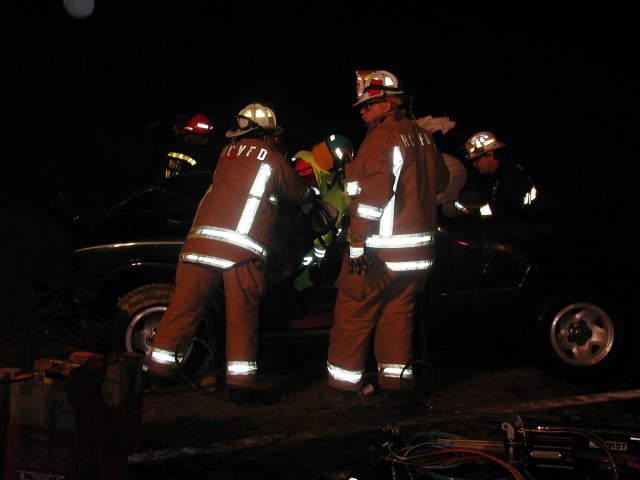Wreck with entrapment, Route 22, Murrysville-10/26/2005
