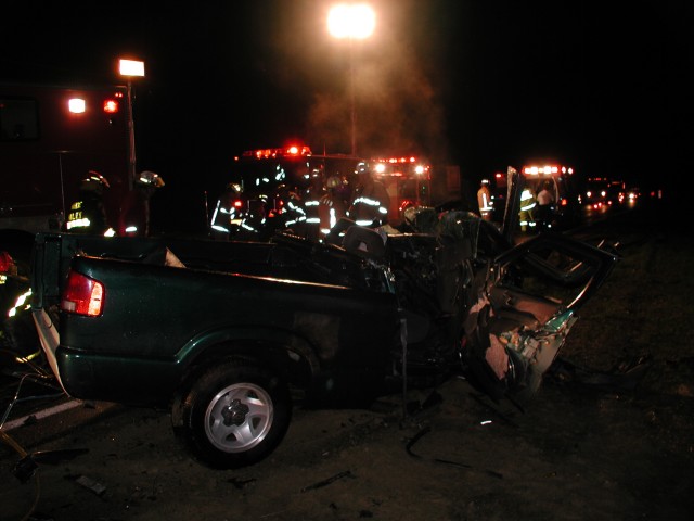 Wreck with entrapment, Route 22, Murrysville-10/26/2005